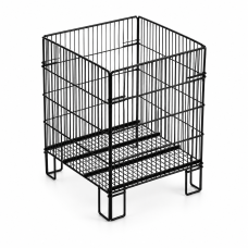 Katlanır Tel Sepet | Siyah – 40 × 53 cm | 5 Adet Katlanır Tel Sepet | Siyah – 40 × 53 cm | 5 Adet