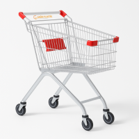 Bebe Setli Metal Market Arabası - 100 Litre | 5 Adet